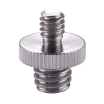 Vite adattatore con filettatura maschio da 1/4" PULUZ a vite adattatore con filettatura maschio da 3/8"., 1/4 Male to 3/8 Male