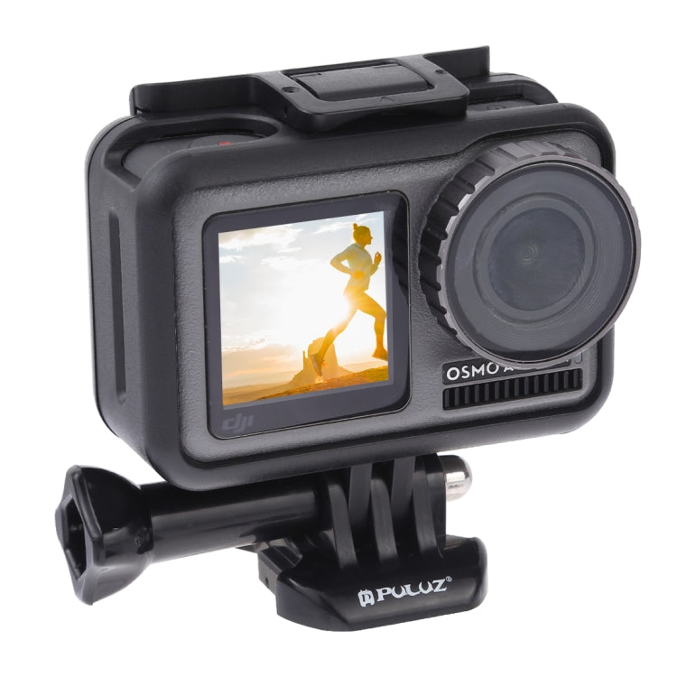 PULUZ Gabbia protettiva in ABS con bordo standard per DJI Osmo Action, con fibbia di montaggio di base e vite, ABS