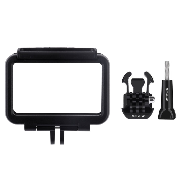 PULUZ Gabbia protettiva in ABS con bordo standard per DJI Osmo Action, con fibbia di montaggio di base e vite, ABS