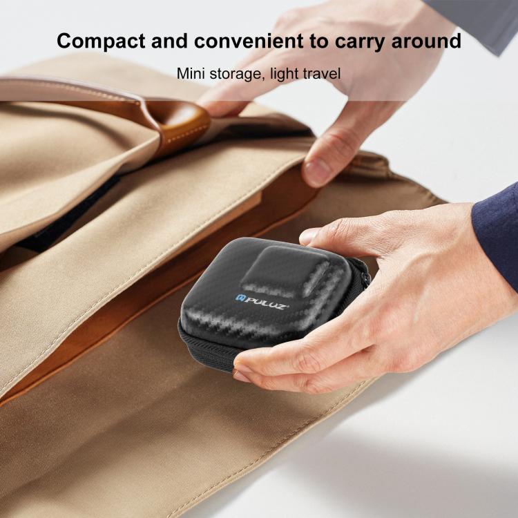 PULUZ Mini borsa portaoggetti portatile in fibra di carbonio per DJI OSMO Action, GoPro, Mijia, Xiaoyi e altre fotocamere di dimensioni simili, PULUZ For DJI OSMO Action