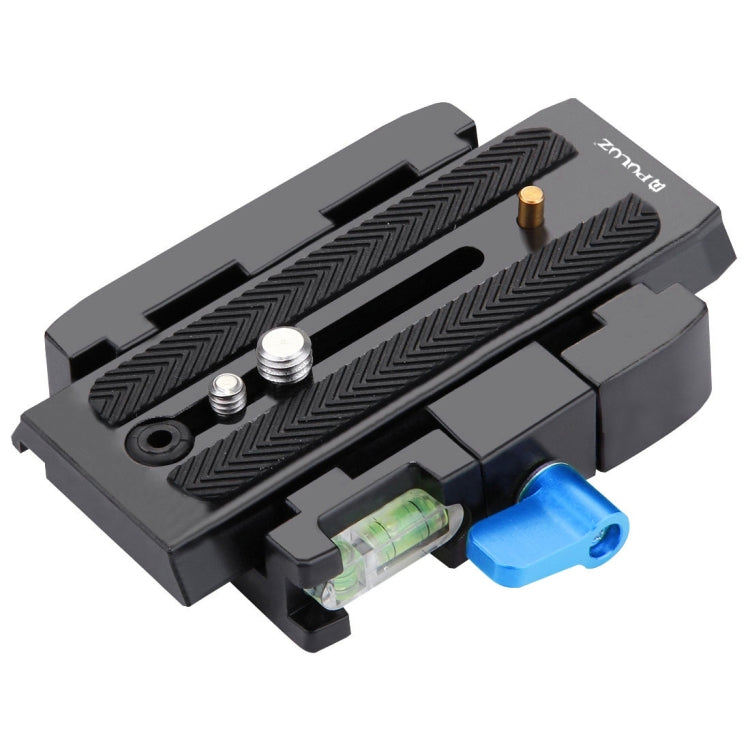 Adattatore con morsetto a sgancio rapido PULUZ + piastra a sgancio rapido per fotocamere DSLR e SLR, QR Plate Black, QR Plate Gold
