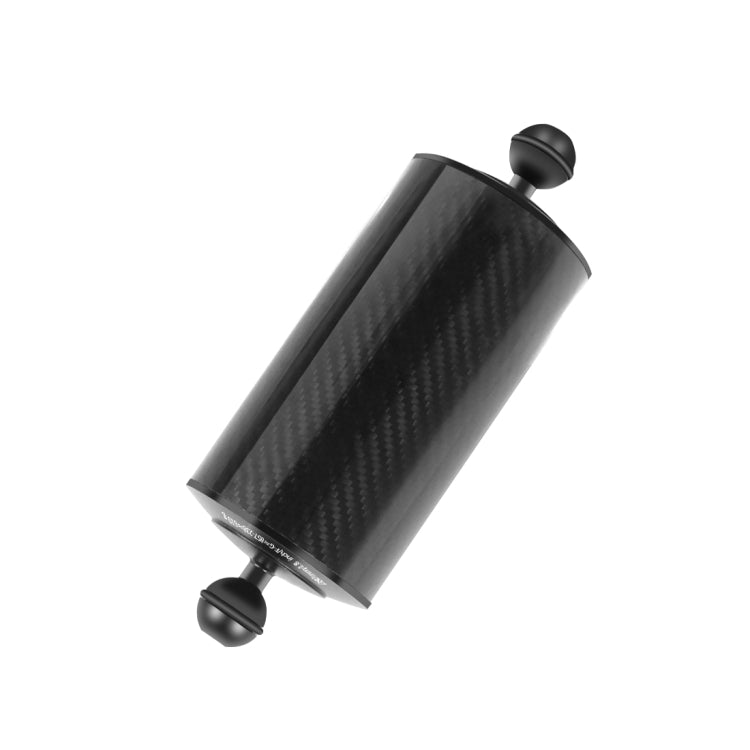 Braccio galleggiante in fibra di carbonio a doppia sfera PULUZ da 9,84 pollici, lunghezza 25 cm, diametro 80 mm, diametro sfera: 25 mm, galleggiabilità: 600 g, 8 inch 600g Buoyancy