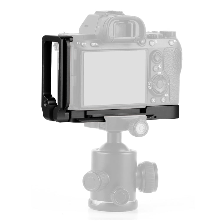 PULUZ Supporto base per staffa per piastra a sgancio rapido verticale da 1/4 pollici per Sony A9 (ILCE-9) / A7 III/ A7R III, For Sony A9 (Black), For Sony A9 (Blue), For Sony A9 (Red)