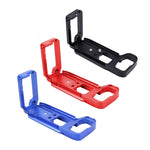 PULUZ Supporto base per staffa per piastra a sgancio rapido verticale da 1/4 pollici per Sony A9 (ILCE-9) / A7 III/ A7R III, For Sony A9 (Black), For Sony A9 (Blue), For Sony A9 (Red)