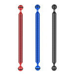 Braccio flottante in fibra di carbonio a doppia sfera PULUZ da 12 pollici, 30,4 cm, lunghezza 20,8 mm, diametro sfera: 25 mm, 12 inch Black, 12 inch Blue, 12 inch Red