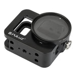 Custodia PULUZ Gabbia protettiva in lega di alluminio CNC con telaio assicurativo e lente UV da 52 mm per GoPro HERO8 Nero, For HERO8 Black with Frame