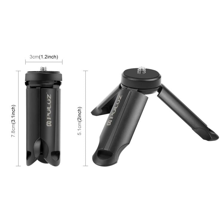 PULUZ Treppiede pieghevole portatile in plastica per telefoni cellulari