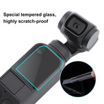 PULUZ 9H 2.5D HD Protezione per lenti in vetro temperato + Pellicola per schermo per DJI OSMO Pocket Gimbal, For DJI OSMO Pocket