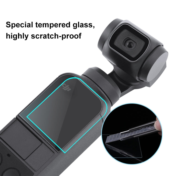 PULUZ 9H 2.5D HD Protezione per lenti in vetro temperato + Pellicola per schermo per DJI OSMO Pocket Gimbal, For DJI OSMO Pocket