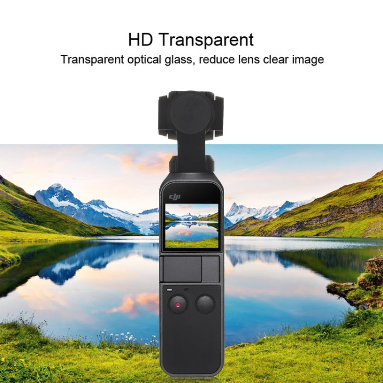 PULUZ 9H 2.5D HD Protezione per lenti in vetro temperato + Pellicola per schermo per DJI OSMO Pocket Gimbal, For DJI OSMO Pocket