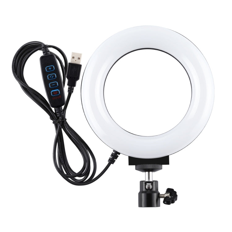 PULUZ 4.7 inch 12cm USB 3 Modes Dimmable LED Ring Selfie Beauty Vlogging Photography Video Lights with Ball Head for Tripod, 4.7 inch with Ball Head