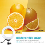 Anello LED dimmerabile 4.7" USB con testa a sfera