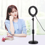 Anello LED dimmerabile 4.7" USB con testa a sfera