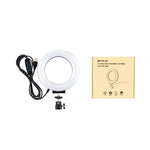 Anello LED dimmerabile 4.7" USB con testa a sfera