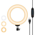Luce anello LED 6.2 pollici USB dimmerabile 3 modalità