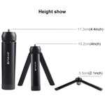 PULUZ Mini Pocket Metal Supporto per treppiede da tavolo con vite da 1/4 di pollice per DSLR e fotocamere digitali, carico: 10 kg, Desktop Tripod