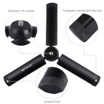 PULUZ Mini Pocket Metal Supporto per treppiede da tavolo con vite da 1/4 di pollice per DSLR e fotocamere digitali, carico: 10 kg, Desktop Tripod