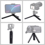 PULUZ Mini Pocket Metal Supporto per treppiede da tavolo con vite da 1/4 di pollice per DSLR e fotocamere digitali, carico: 10 kg, Desktop Tripod