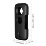 Custodia protettiva in silicone PULUZ con copriobiettivo per Insta360 ONE X, For Insta360 ONE X(Black), For Insta360 ONE X(Red)