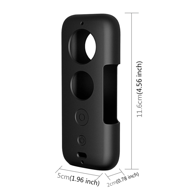 Custodia protettiva in silicone PULUZ con copriobiettivo per Insta360 ONE X, For Insta360 ONE X(Black), For Insta360 ONE X(Red)