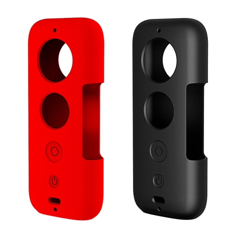 Custodia protettiva in silicone PULUZ con copriobiettivo per Insta360 ONE X, For Insta360 ONE X(Black), For Insta360 ONE X(Red)