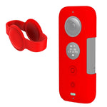 Custodia protettiva in silicone PULUZ con copriobiettivo per Insta360 ONE X, For Insta360 ONE X(Black), For Insta360 ONE X(Red)