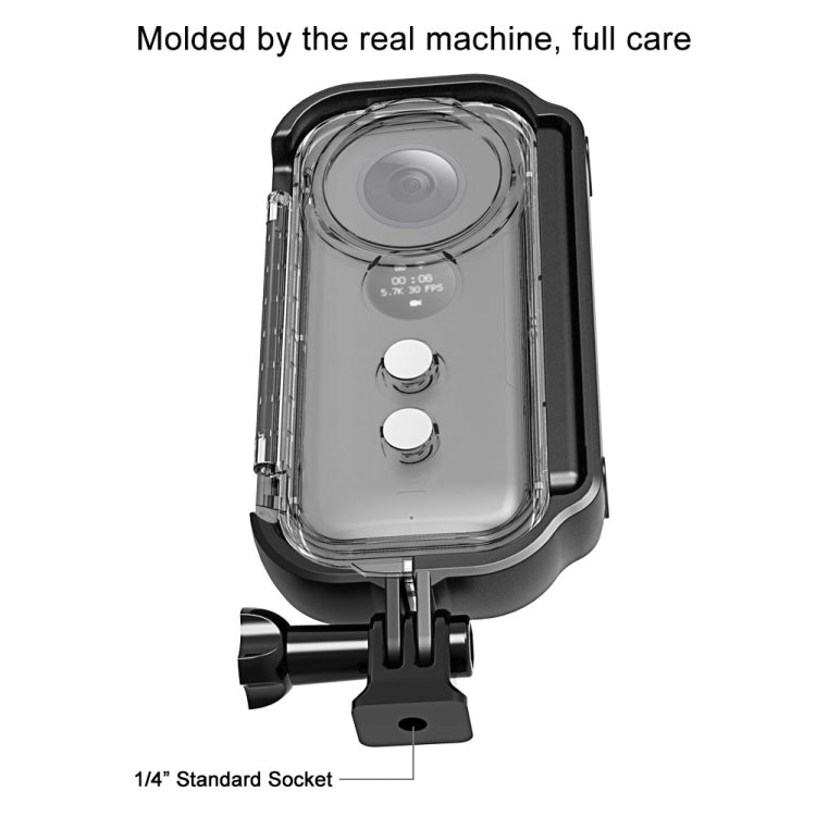 PULUZ Custodia protettiva impermeabile subacquea da 30 m per Insta360 ONE X, con fibbia di montaggio di base e vite, For Insta360 ONE X