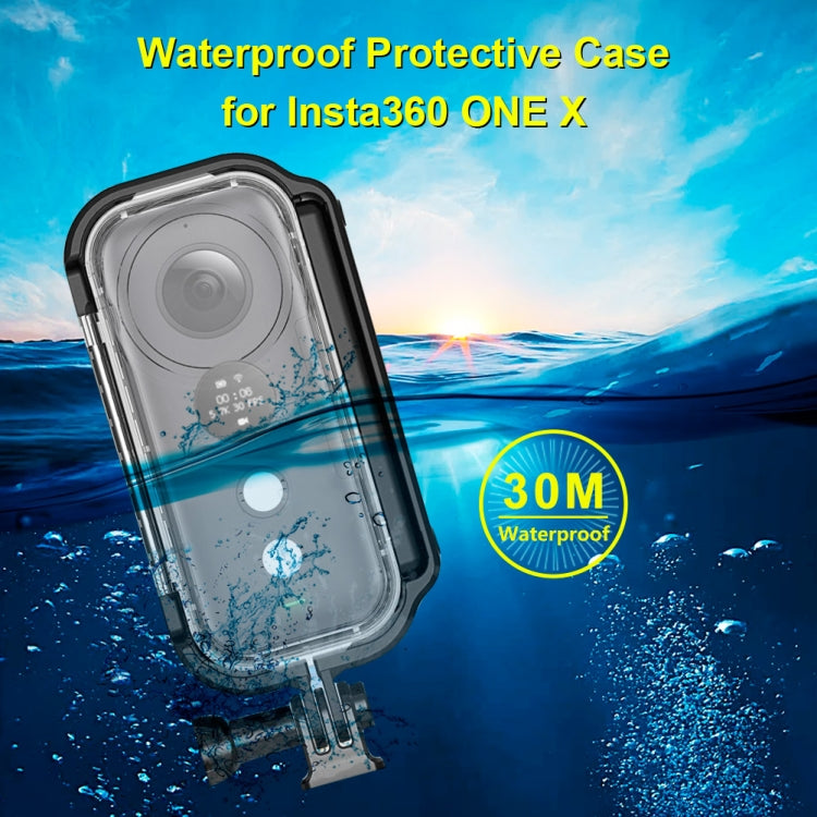 PULUZ Custodia protettiva impermeabile subacquea da 30 m per Insta360 ONE X, con fibbia di montaggio di base e vite, For Insta360 ONE X