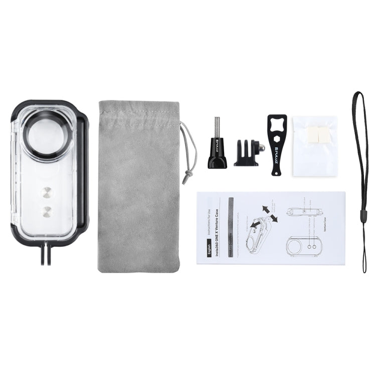PULUZ Custodia protettiva impermeabile subacquea da 30 m per Insta360 ONE X, con fibbia di montaggio di base e vite, For Insta360 ONE X