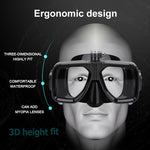 PULUZ Sport acquatici Attrezzatura subacquea Maschera subacquea Occhiali da nuoto per GoPro Hero11 Black / HERO10 Black / HERO9 Black /HERO8 / HERO7 /6 /5 /5 Session /4 Session /4 /3+ /3 /2 /1, Insta360 ONE R, DJIOsmo Action e altre action camera