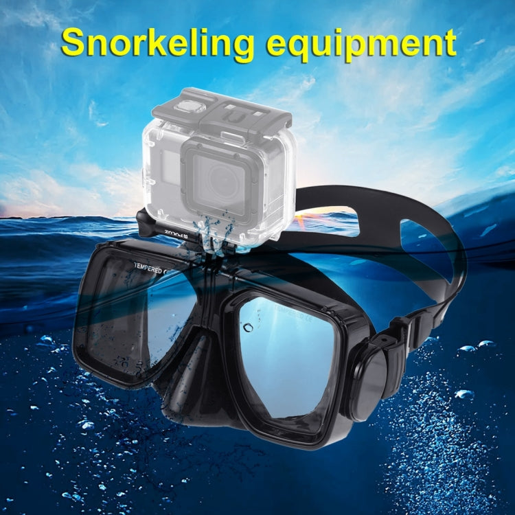 PULUZ Sport acquatici Attrezzatura subacquea Maschera subacquea Occhiali da nuoto per GoPro Hero11 Black / HERO10 Black / HERO9 Black /HERO8 / HERO7 /6 /5 /5 Session /4 Session /4 /3+ /3 /2 /1, Insta360 ONE R, DJIOsmo Action e altre action camera