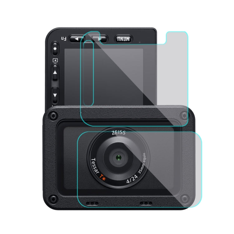 PULUZ Obiettivo anteriore e display LCD posteriore Pellicola AF HD flessibile anti-impronte per Sony RX0 II / RX0, For Sony RX0 II