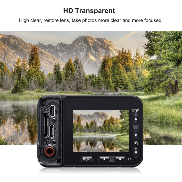 PULUZ Obiettivo anteriore e display LCD posteriore Pellicola AF HD flessibile anti-impronte per Sony RX0 II / RX0, For Sony RX0 II