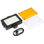 PULUZ Pocket 96 LED 860LM Luce professionale per vlogging, fotografia, video e studio fotografico con filtri magnetici bianchi e arancioni, pannello luminoso per fotocamere Canon, Nikon, DSLR, 96 LED (AE), 104 LED
