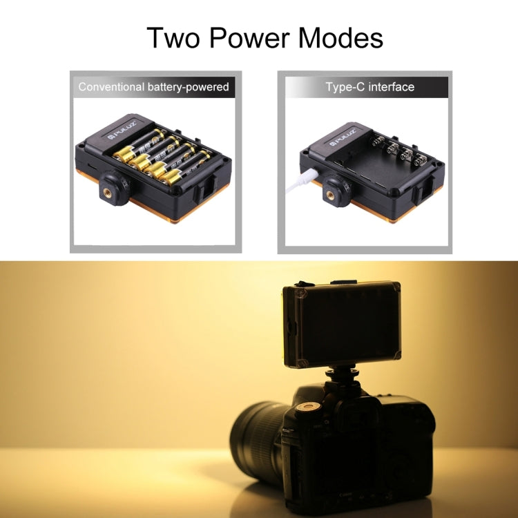 PULUZ Pocket 96 LED 860LM Luce professionale per vlogging, fotografia, video e studio fotografico con filtri magnetici bianchi e arancioni, pannello luminoso per fotocamere Canon, Nikon, DSLR, 96 LED (AE), 104 LED
