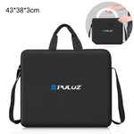 PULUZ Anello da 14 pollici con luci a LED Borsa a tracolla portatile con cerniera, dimensioni: 43 cm x 38 cm x 3 cm, 43cm x 38cm x 3cm