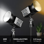 PULUZ 60W Studio Video Light 2500K-6500K Doppia Temperatura Colore Fotografia Professionale Luce di Riempimento, 60W Studio Video Light