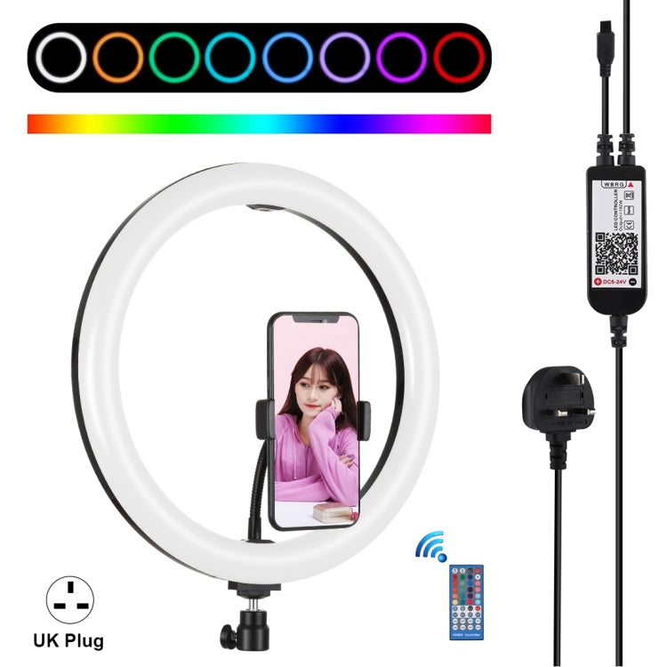 PULUZ 11,8 pollici 30 cm RGB dimmerabile Anello LED Vlogging Selfie Fotografia Luci video con testa a sfera per treppiede con slitta fredda e morsetto per telefono (rosa), 12 inch RGB US, 12 inch RGB AU, 12 inch RGB EU, 12 inch RGB UK, 12 inch RGB(EU)