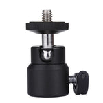 Adattatore per testa a sfera per treppiede in metallo con vite da 1/4 di pollice PULUZ con blocco, Tripod Ball Head