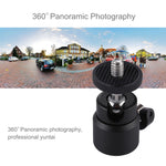 Adattatore per testa a sfera per treppiede in metallo con vite da 1/4 di pollice PULUZ con blocco, Tripod Ball Head