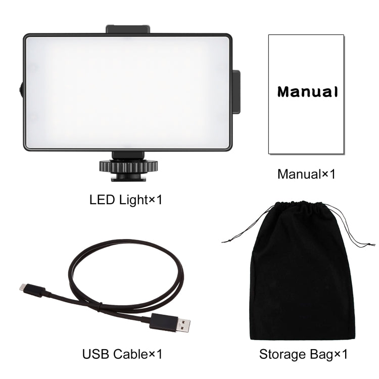 PULUZ 104 LED 3200K / 5600K Luce video dimmerabile on-camera Fotografia Illuminazione Luce di riempimento per fotocamere Canon, Nikon, DSLR, 104 LED Dimmable Light