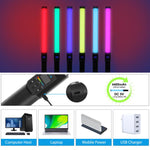 PULUZ 190 LED Photo Stick portatile Luce di riempimento RGB a colori con Barndoor, 190 LEDs RGB Fill Light with Barndoor