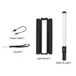 PULUZ 190 LED Photo Stick portatile Luce di riempimento RGB a colori con Barndoor, 190 LEDs RGB Fill Light with Barndoor
