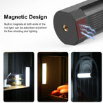 PULUZ Luce di riempimento a LED magnetica a colori RGB portatile per foto da 17 cm, 17cm Magnetic LED Fill Light