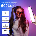 PULUZ Luce di riempimento a LED magnetica a colori RGB portatile per foto da 17 cm, 17cm Magnetic LED Fill Light