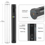 PULUZ Luce di riempimento a LED magnetica a colori RGB portatile per foto da 30 cm, 30cm Magnetic LED Fill Light