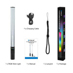 PULUZ 132 LED Luce a bastone portatile per foto, luce di riempimento RGB a colori, 132 LEDs RGB Fill Light