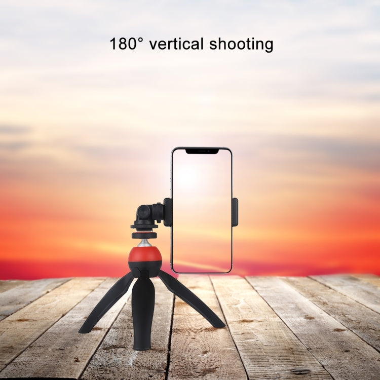 Adattatore per treppiede per scarpa fredda con filettatura a vite PULUZ da 1/4 di pollice con morsetto per telefono, Mount Adapter with Phone Clamp