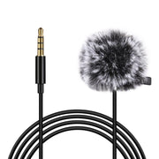 Microfono condensatore lavalier cablato 3,5 mm 1,5 m