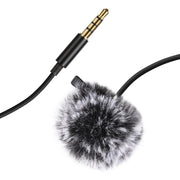 Microfono condensatore lavalier cablato 3,5 mm 1,5 m